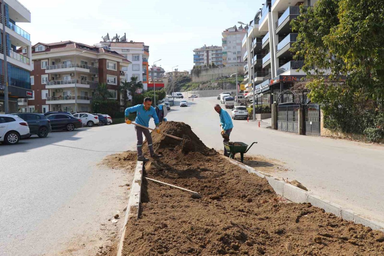 Oba Mahallesi’nde peyzaj çalışmaları tüm hızıyla sürüyor