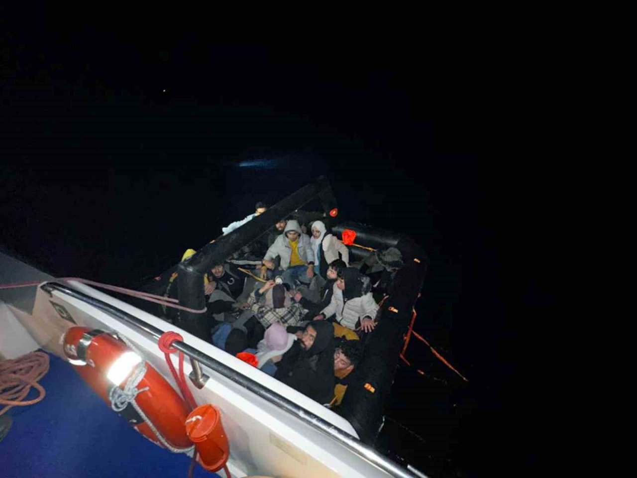 Datça’da 31 düzensiz göçmen kurtarıldı