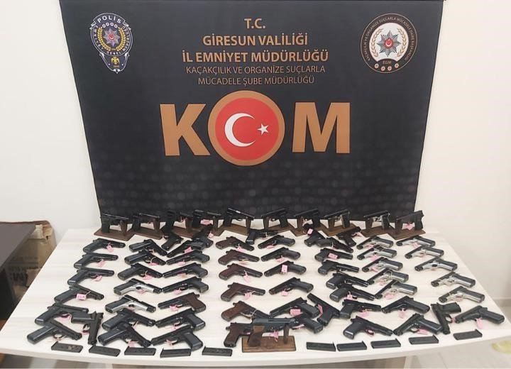 Giresun’da silah kaçakçılığı operasyonu