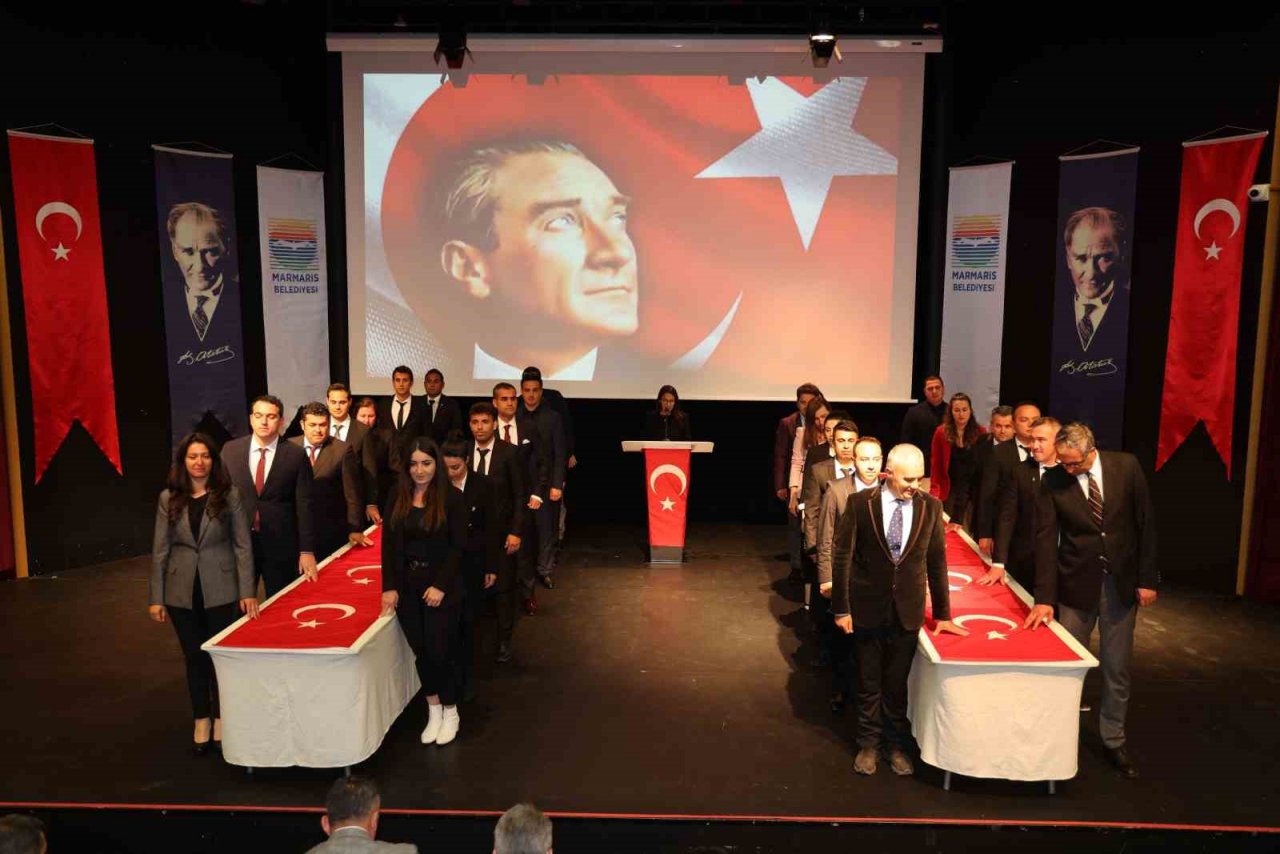 Marmaris Belediyesi’nde, 28 sözleşmeli personel memuriyete geçti