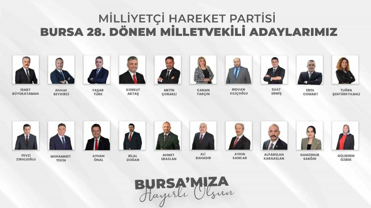 MHP Bursa, 28’inci dönem milletvekillerini tanıttı