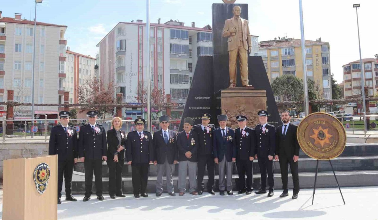 Bafra’da polis teşkilatının 178. yıl dönümü törenle kutlandı