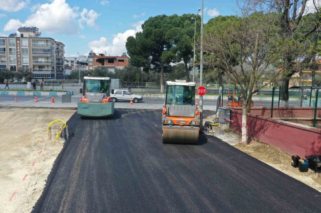 Büyükşehir Belediyesi yol yapım çalışmalarını sürdürüyor