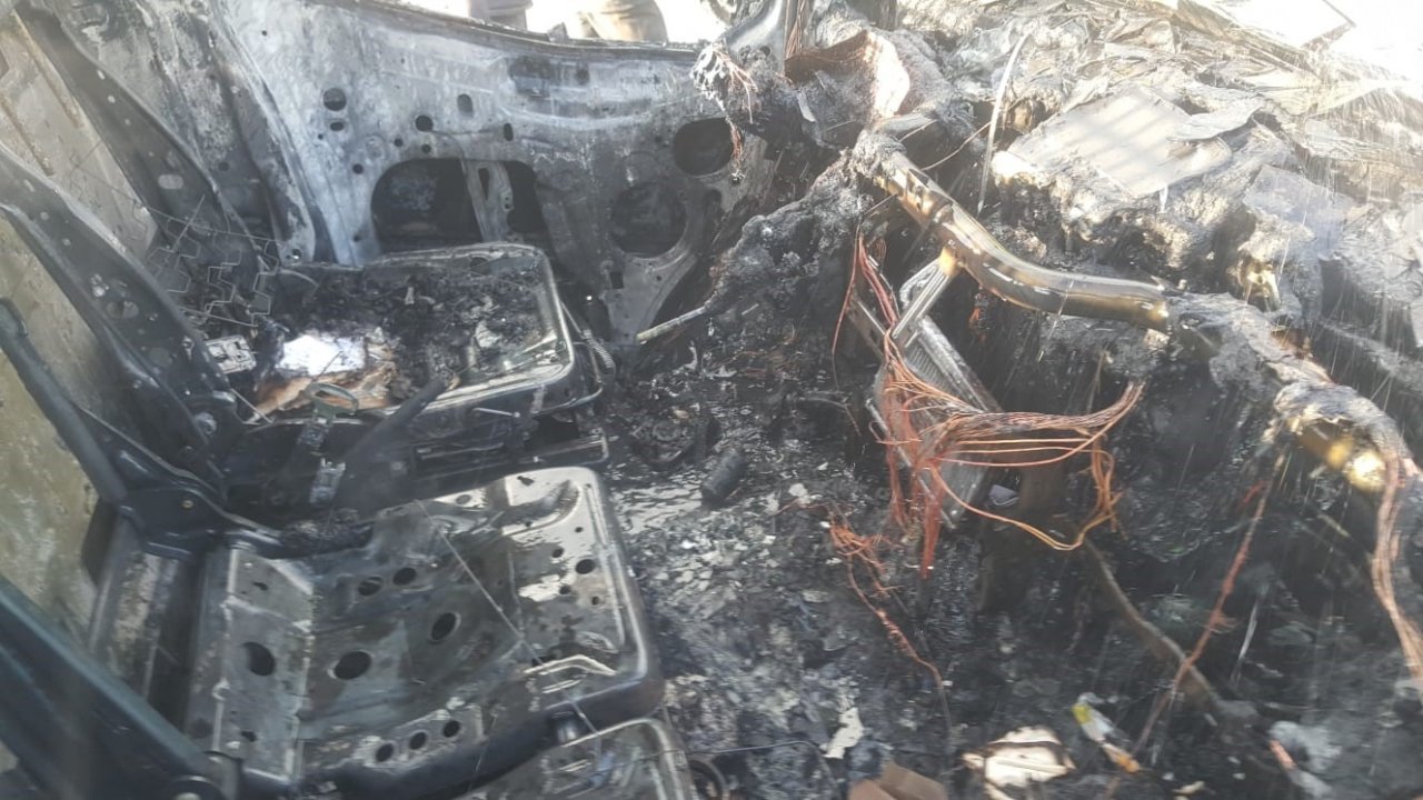 Aydın’da araç yangını