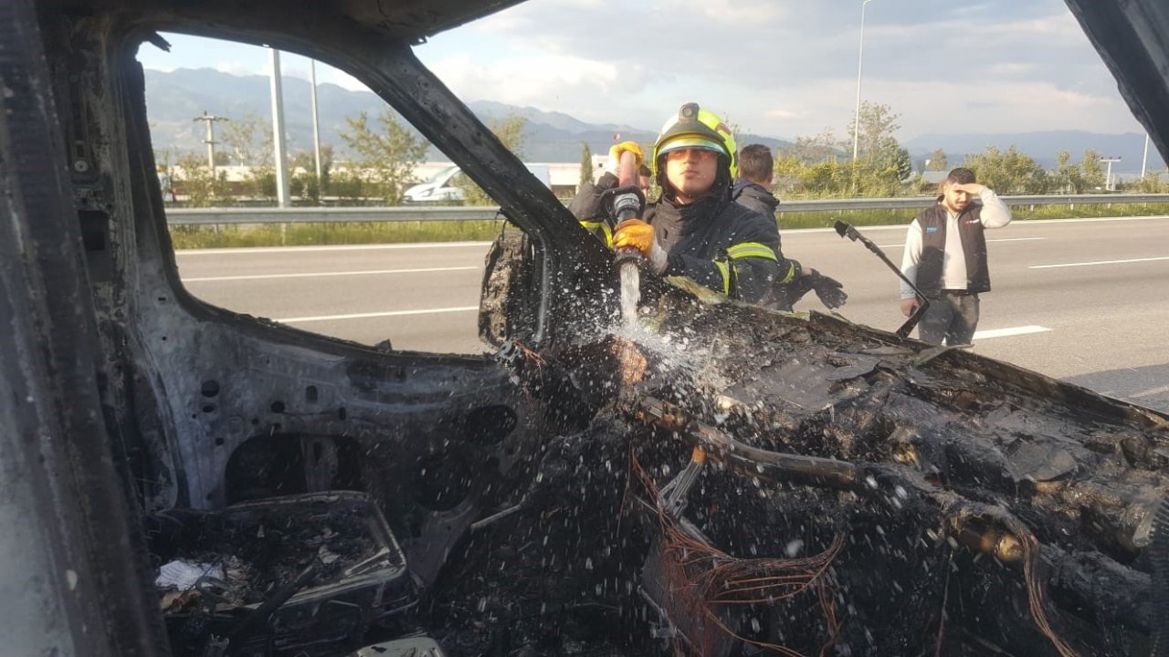 Aydın’da araç yangını