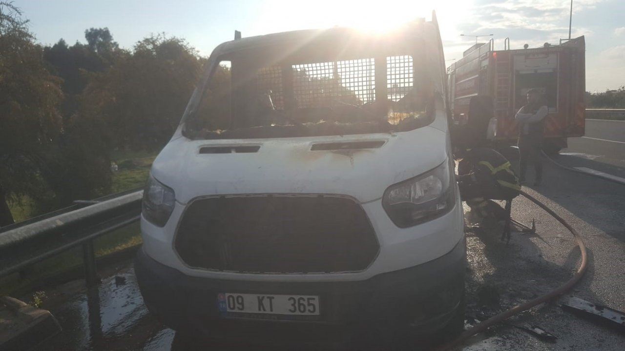 Aydın’da araç yangını