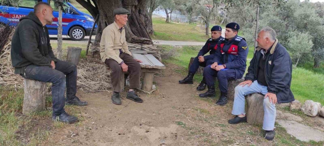 Jandarmadan yaşlı çınarlara saygı