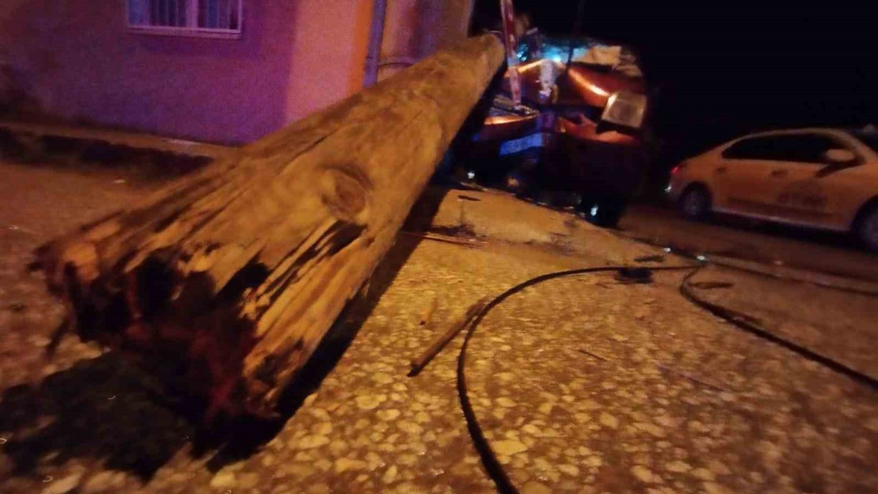 Edirne’de direğe çarpan sürücü yaralandı