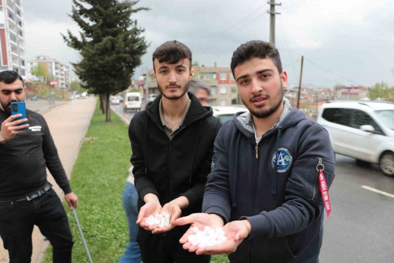 Kahramanmaraş’ta sağanak ve dolu etkili oldu