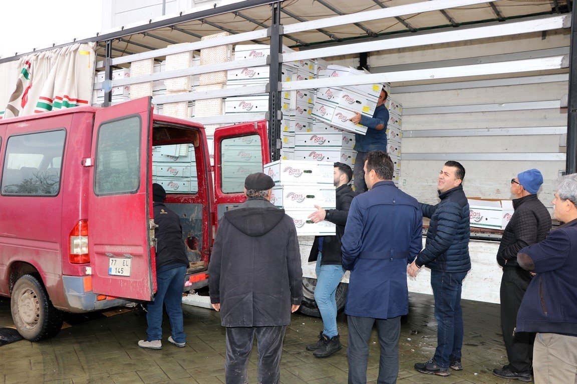 Yalova’da sebze üreticilerine 52 bin 550 adet hıyar fidesi dağıtıldı