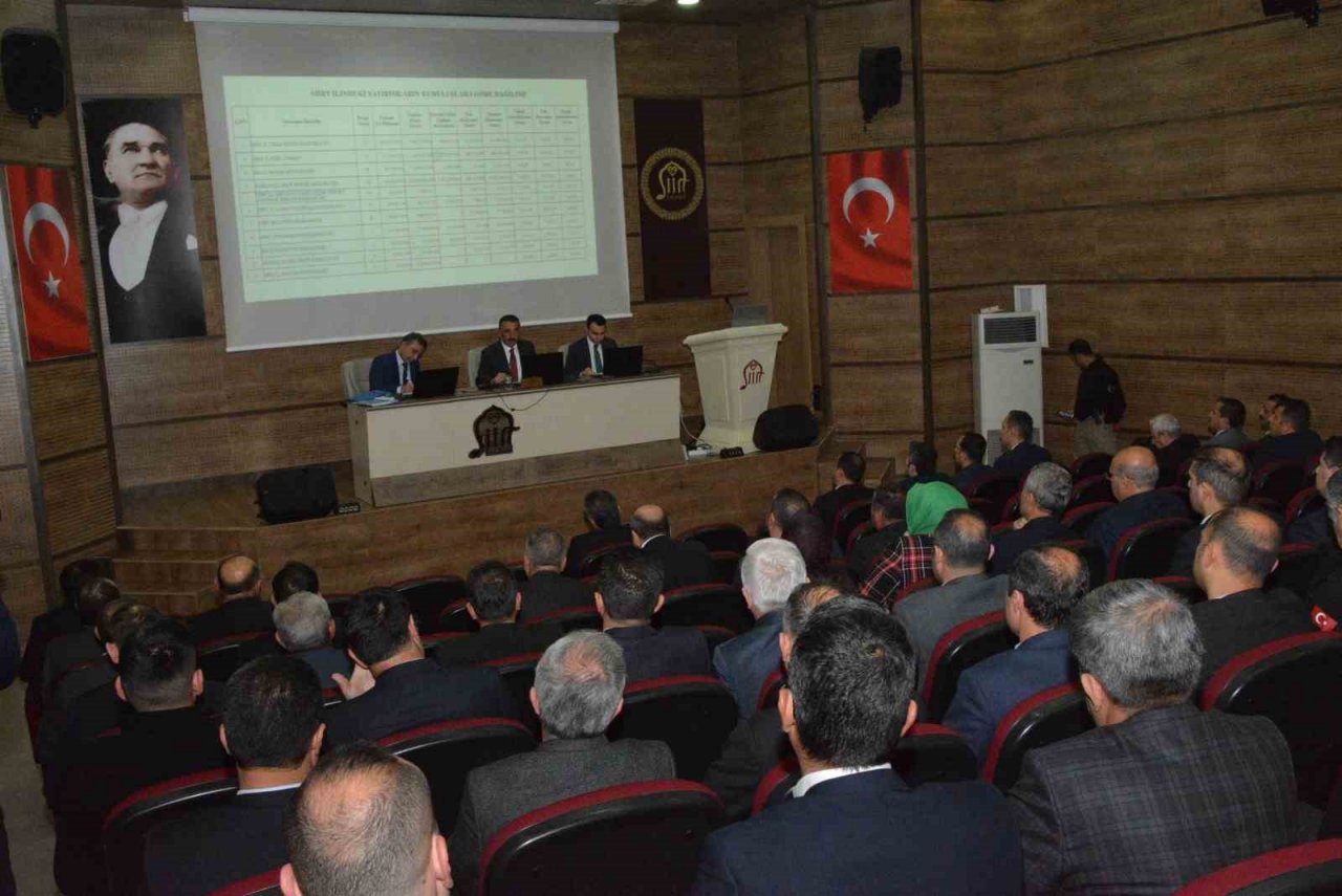 Siirt il koordinasyon kurulunda kentteki yatırımlar değerlendirildi