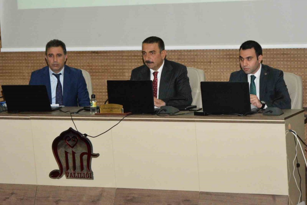 Siirt il koordinasyon kurulunda kentteki yatırımlar değerlendirildi