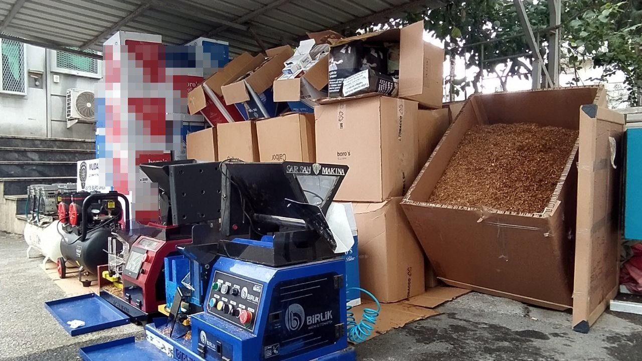 Villayı sigara fabrikasına çevirmişler