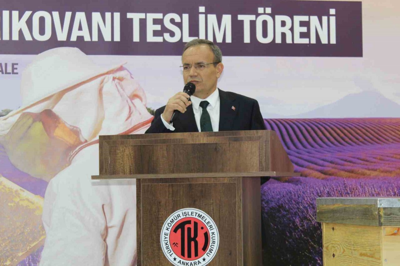 Çan’da üreticiler arı kovanı ve organik lavanta fidanı ile desteklendi