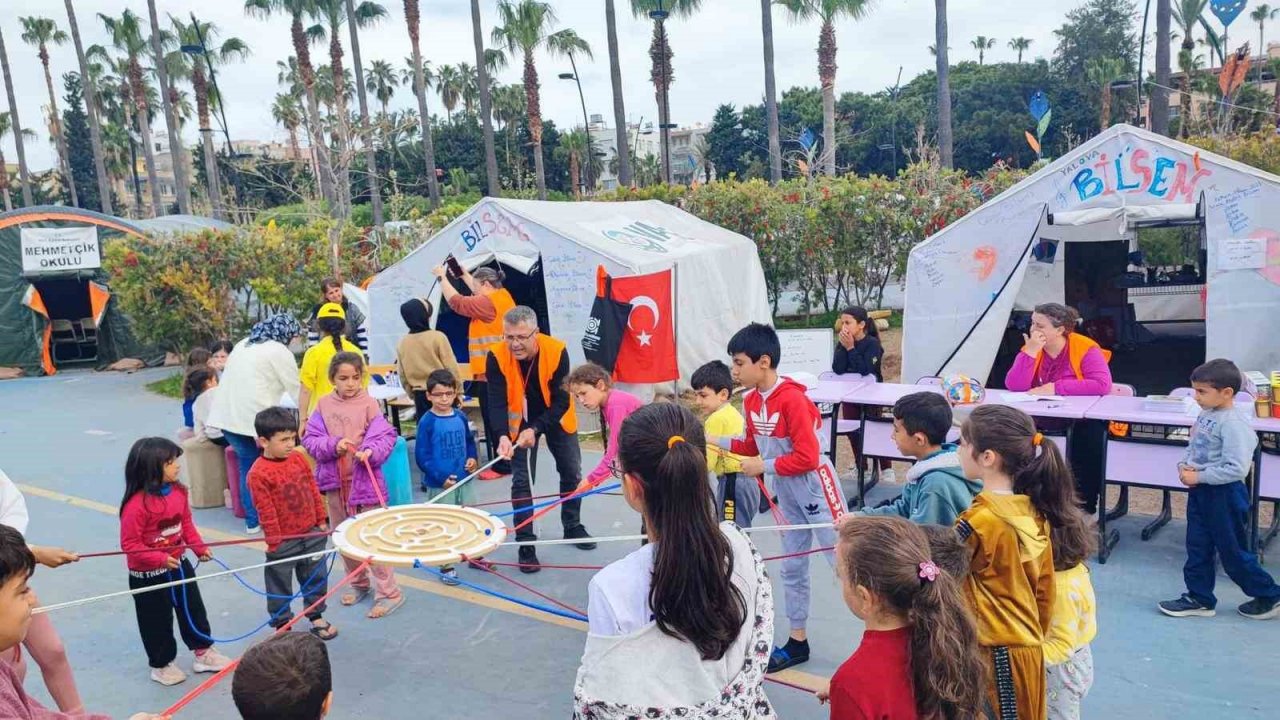 Bodrum BİLSEM öğretmenlerinden Hatay’da öğrencilere bilim ve sanat etkinliği