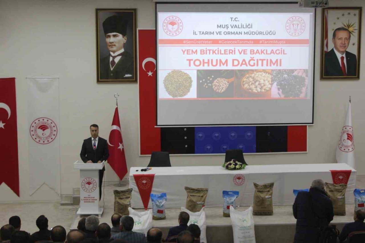 Muş’ta çiftçiye tohum desteği verildi