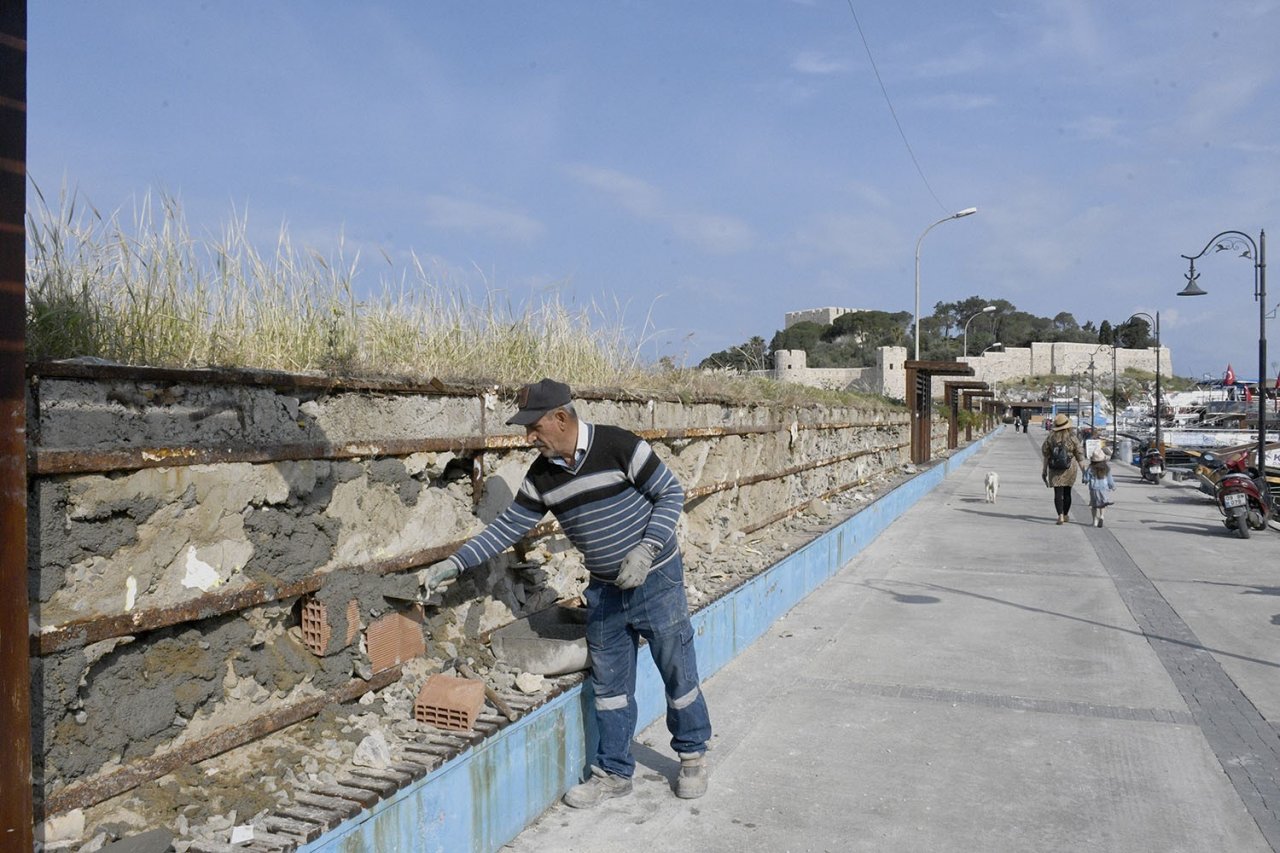 Tarihi Güvercinada Kalesi’nde turizm sezonuna hazırlık