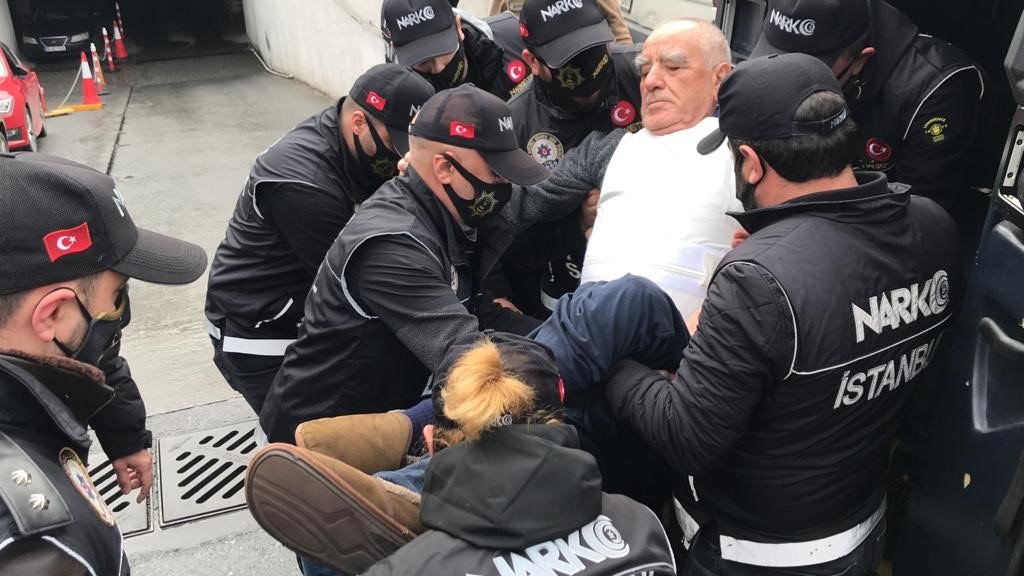Uyuşturucu baronu Ürfi Çetinkaya adliyeye sevk edildi