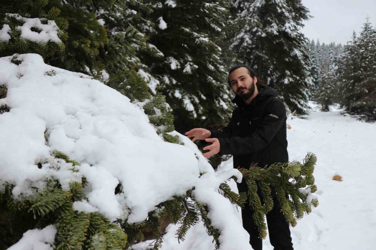 Bolu’da Nisan ayında kar sürprizi