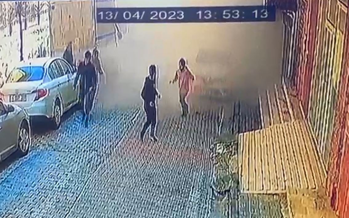 Güngören’de binanın çökme anın yeni görüntüsü ortaya çıktı