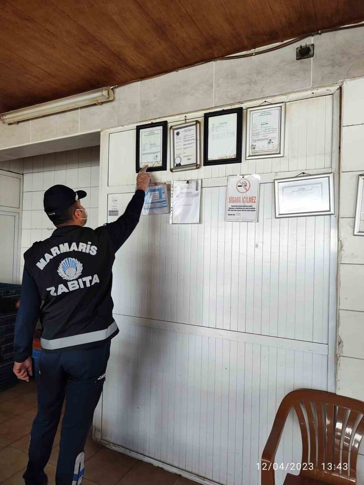 Marmaris’te zabıta ekipleri fırınları denetledi