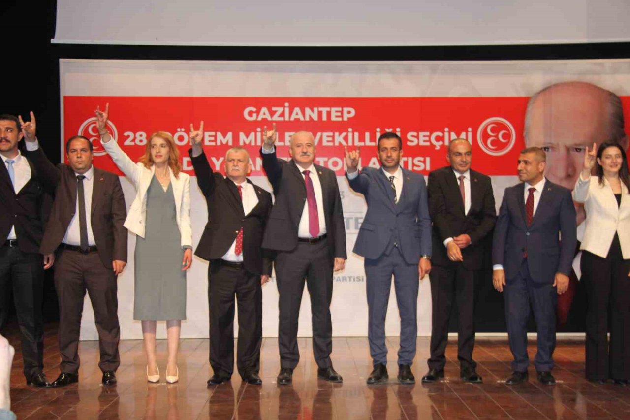 MHP Gaziantep’te milletvekili adaylarını tanıttı