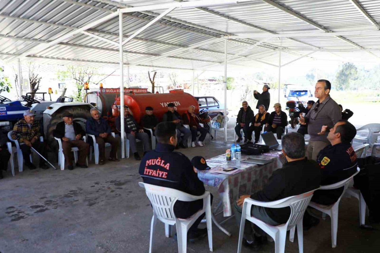 Kırsal orman mahallelerinde yangın bilgilendirmesi