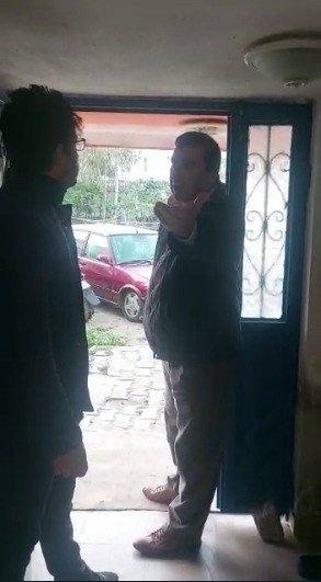 Ev sahibinin üzerine yürüdüğü anları cep telefonuyla kaydeden kadın şikayetçi oldu