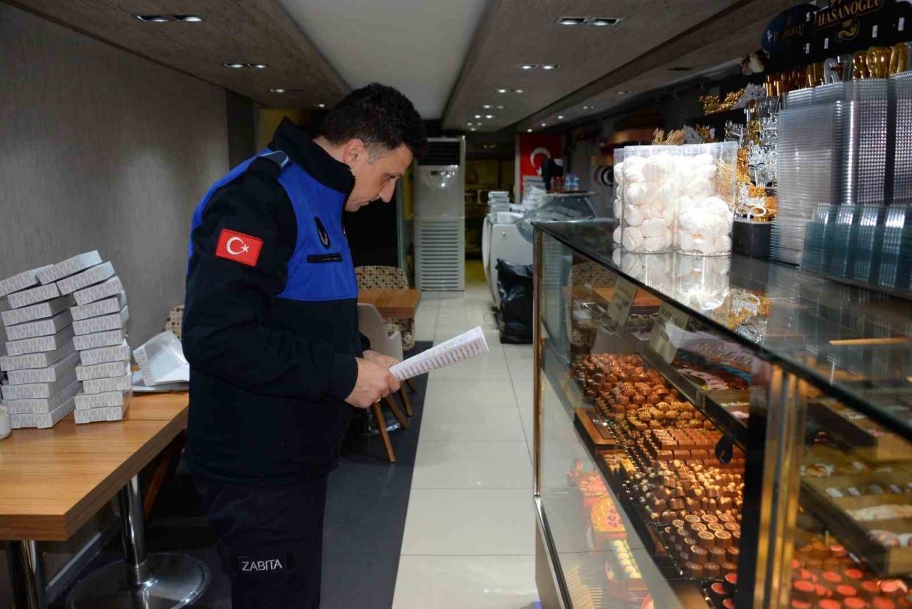 Bozüyük’te bayram öncesinde tatlı imalathanelerine denetim