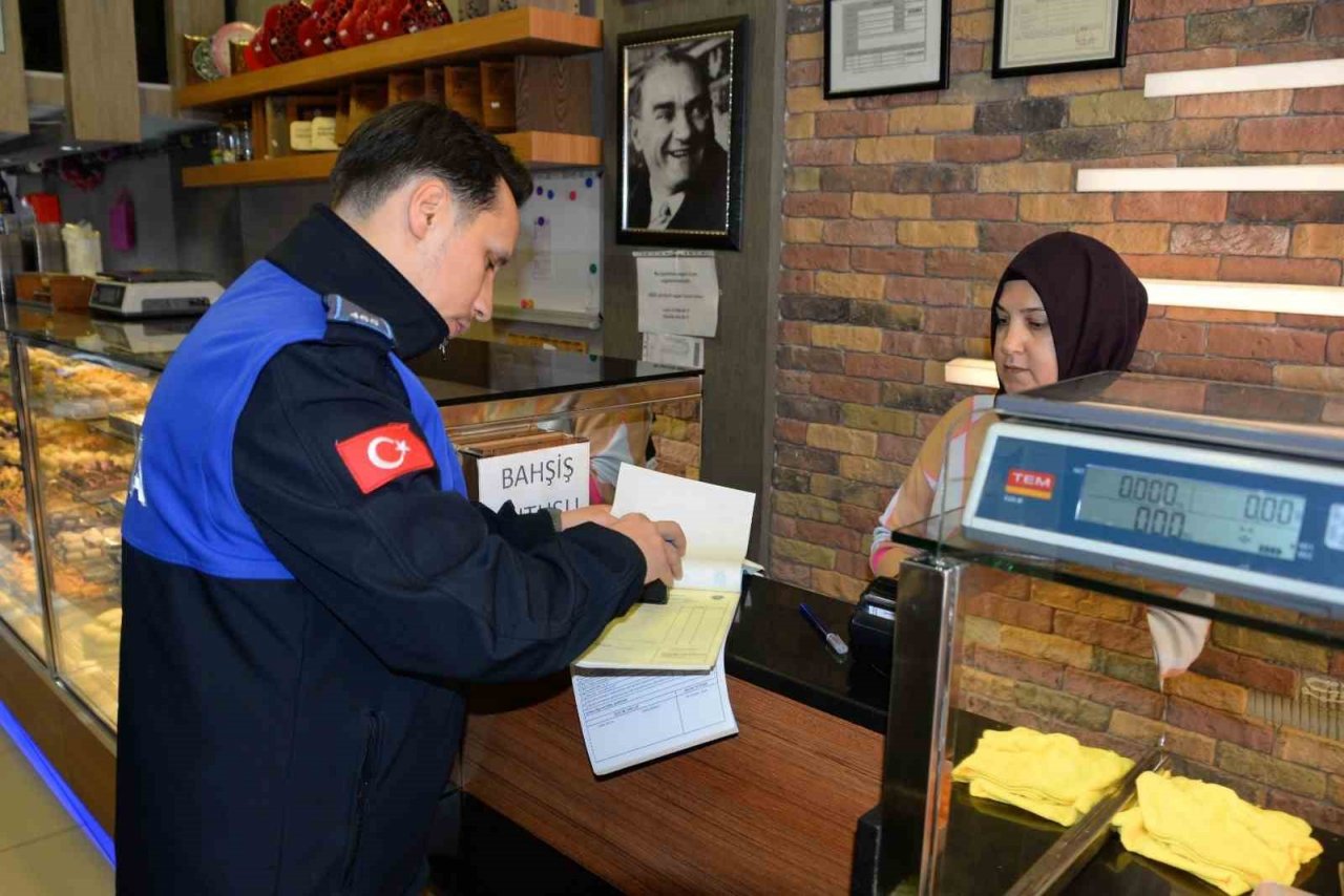 Bozüyük’te bayram öncesinde tatlı imalathanelerine denetim