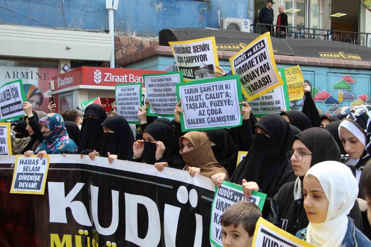 Dünya Kudüs Günü’nde Kudüs’ün işgali protesto edildi
