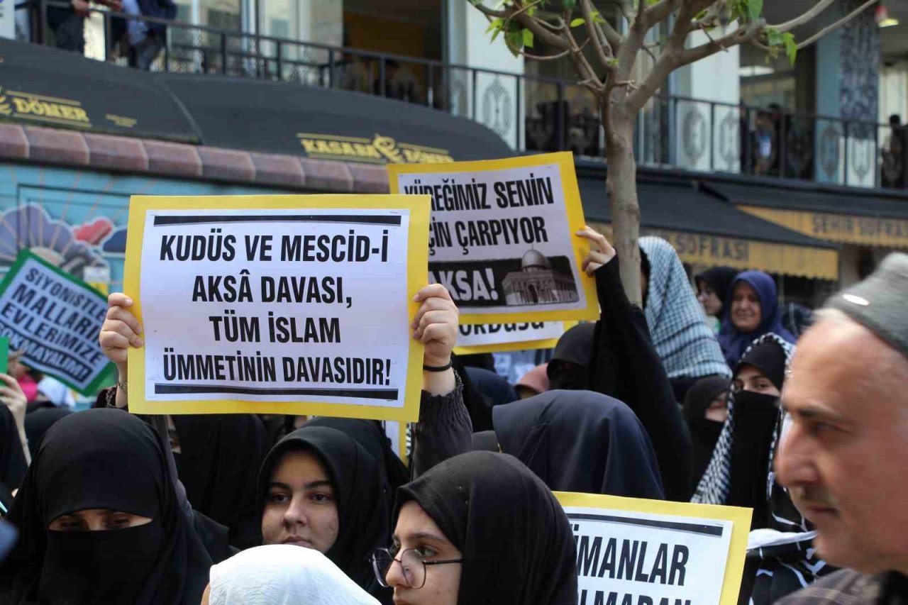 Dünya Kudüs Günü’nde Kudüs’ün işgali protesto edildi