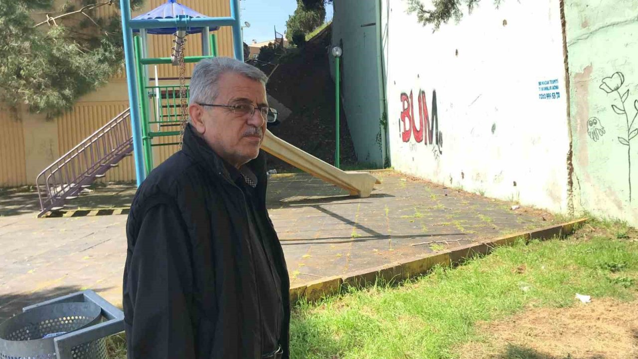 İstinat duvarı apartmanın içine çökmüştü, bu görüntüler hasarın boyutunu gözler önüne serdi