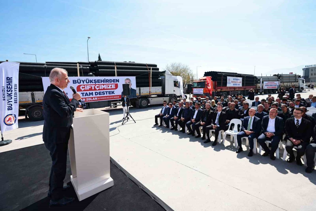 Denizli Büyükşehirden tarımsal sulamaya büyük destek