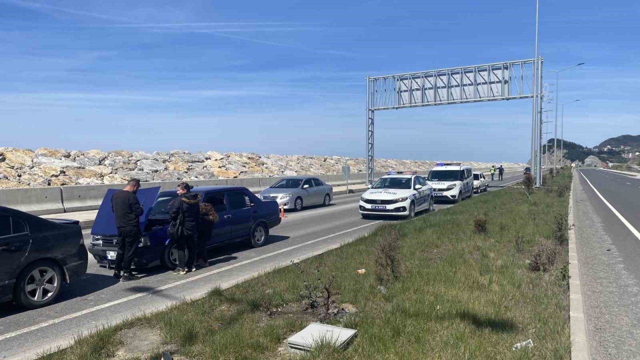 İki otomobil çarpıştı: 1 yaralı