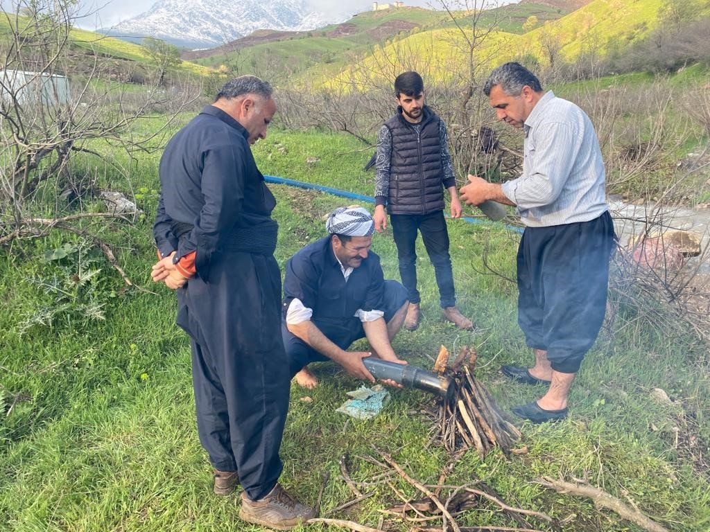 Derecik’te yağış birçok köyü susuz bıraktı