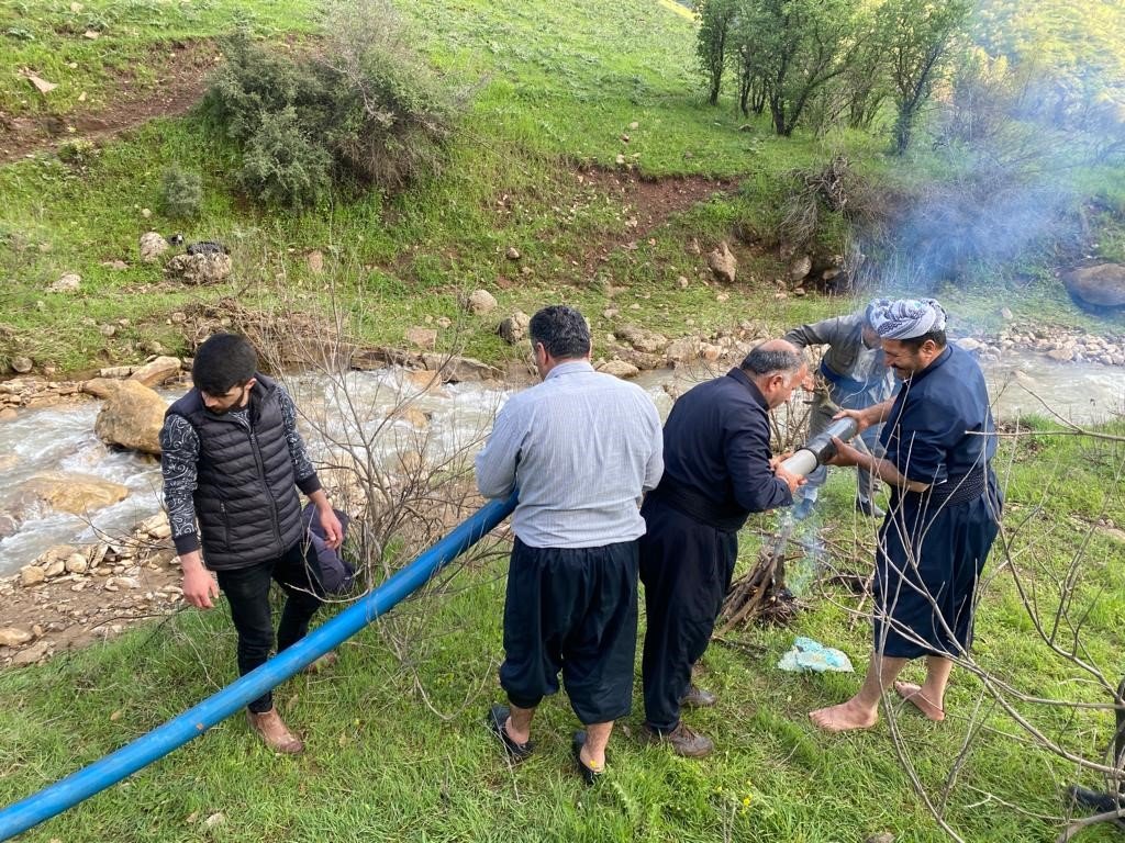 Derecik’te yağış birçok köyü susuz bıraktı