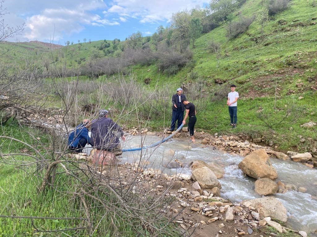 Derecik’te yağış birçok köyü susuz bıraktı