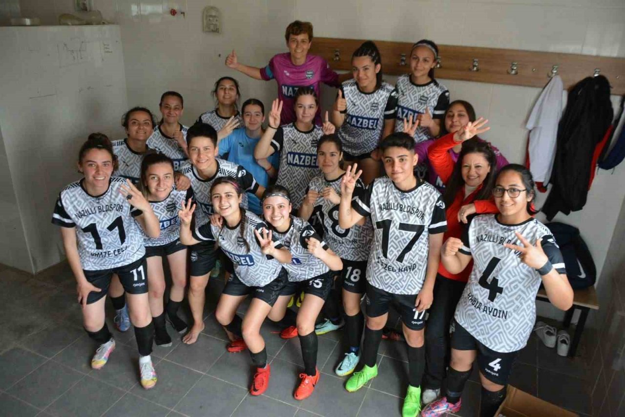Nazilli Belediyespor Kadın Futbol Takımı Muğla temsilcisini mağlup etti