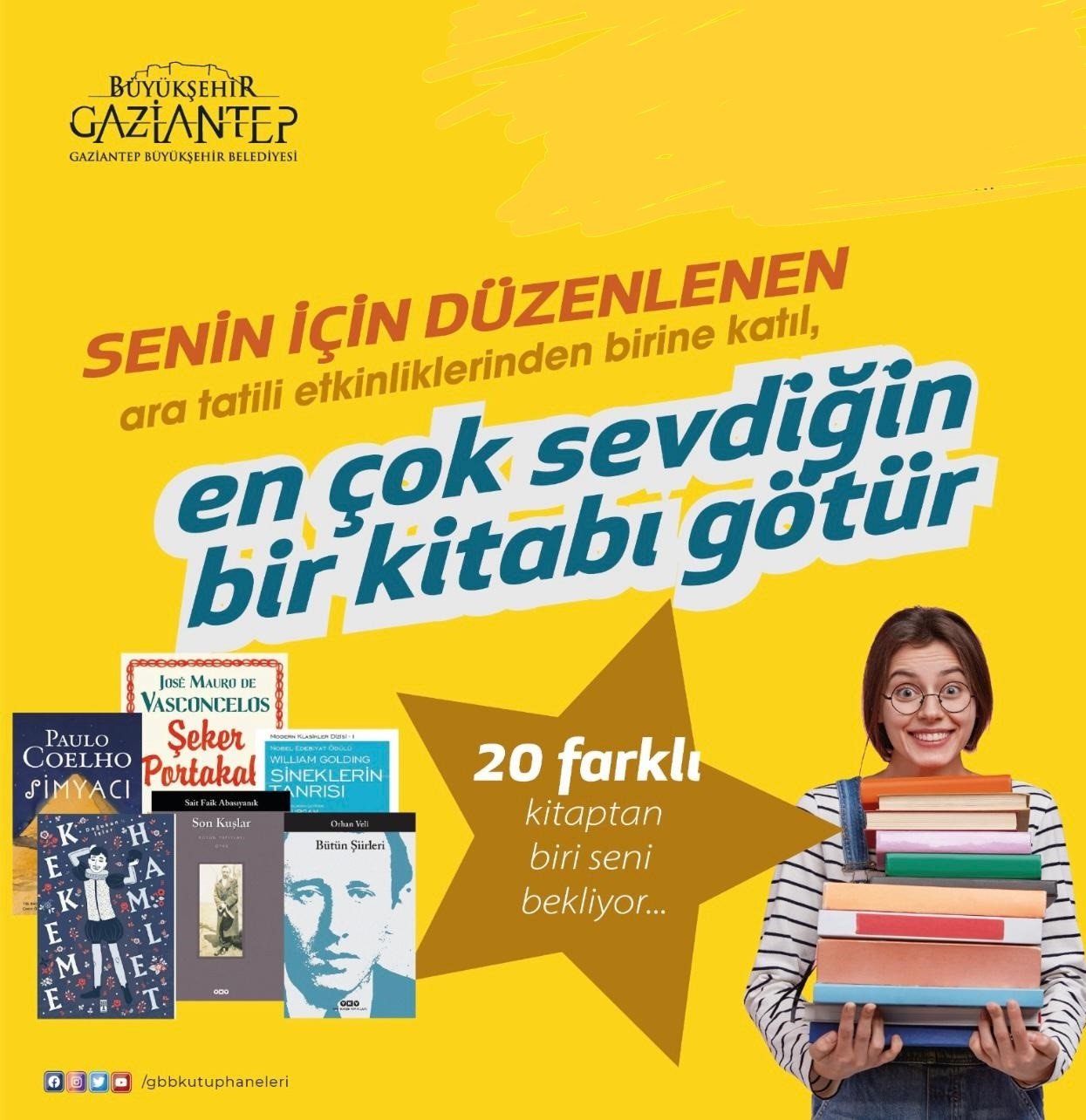 Büyükşehir’den ara tatilde çocuklara kitap sürprizi