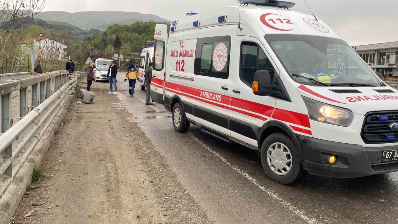 Zonguldak’ta trafik kazası: 4 yaralı
