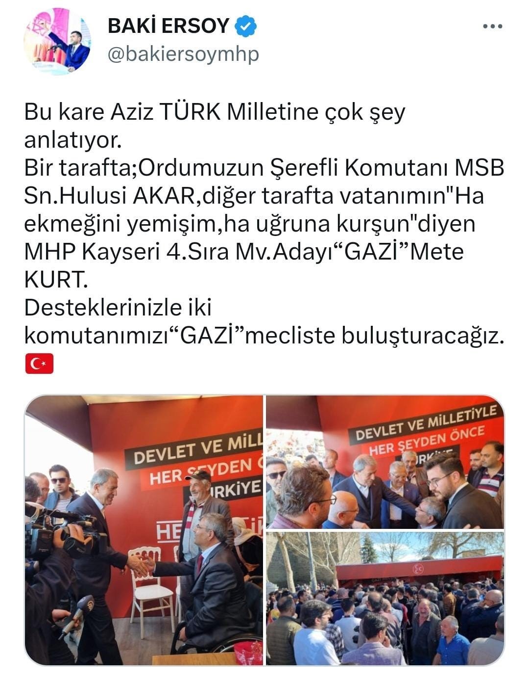 Baki Ersoy’dan duygu yüklü paylaşım