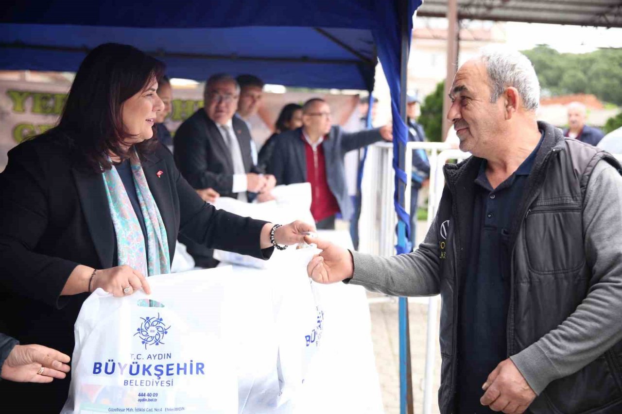 Başkan Çerçioğlu, Sultanhisar ve Atça’da yerel fide dağıttı