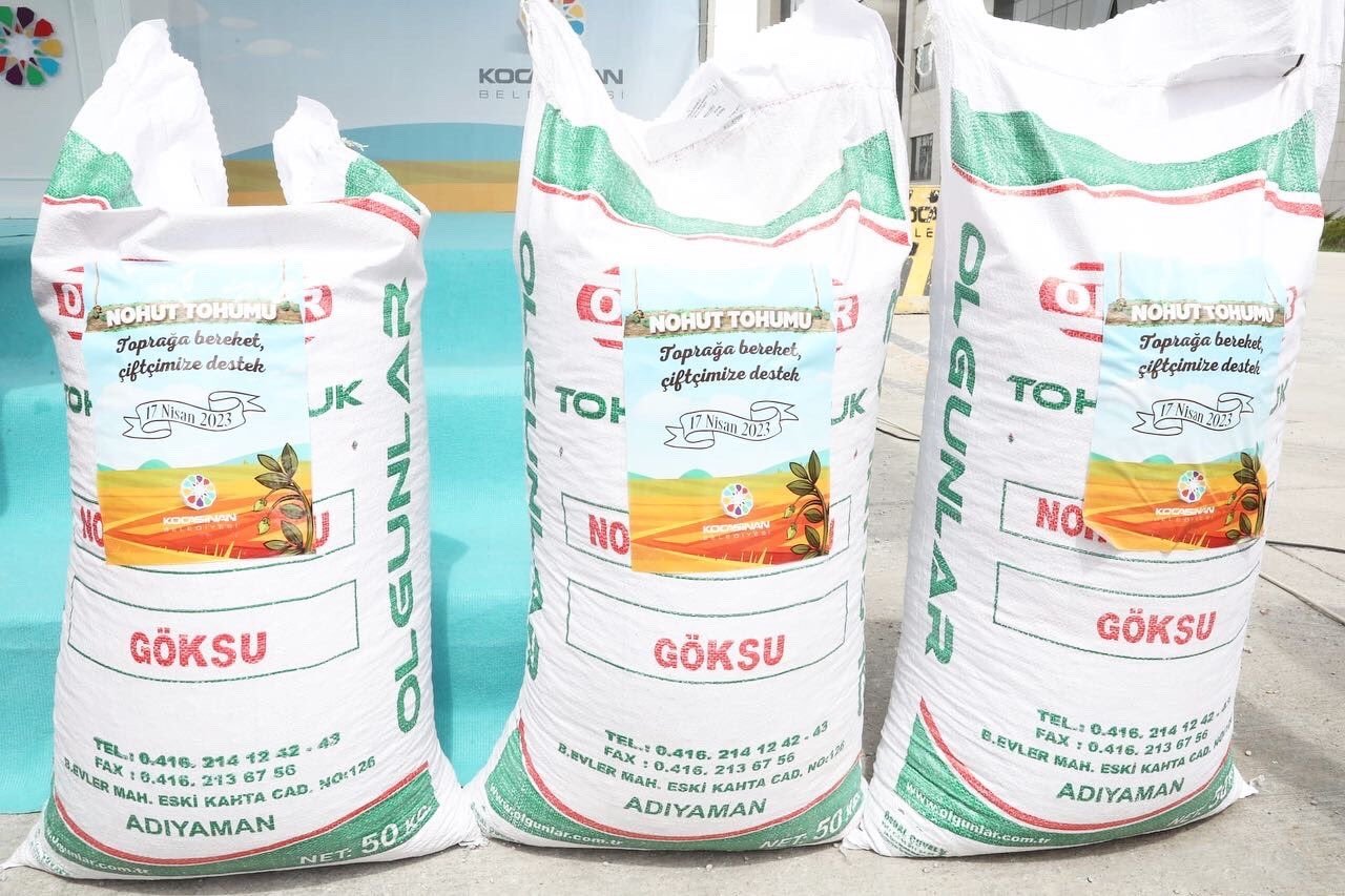 Kocasinan Belediyesi, çiftçiye beyaz sertifikalı 15 ton tohum dağıttı