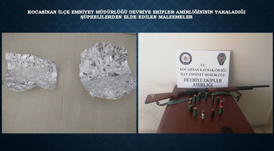 Kocasinan İlçe Emniyet Müdürlüğü ekipleri 33 Olay Aydınlattı