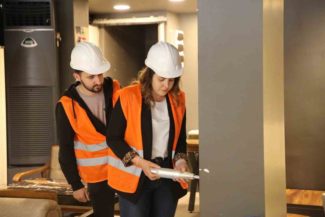 Manisa’da binaların depreme dayanıklılık testleri başladı