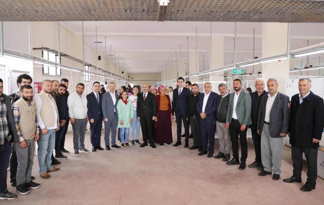 Mardin’de devlet eliyle gençlerin istihdamı için yapıldı, fabrikaların ilki üretime başladı