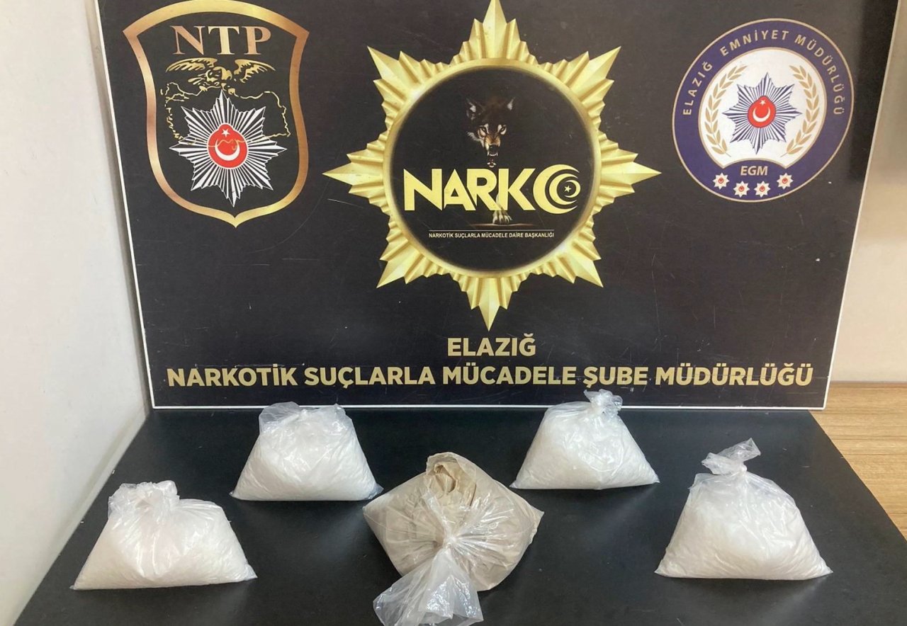 Elazığ’da 123 kilo uyuşturucu madde ele geçirildi: 11 tutuklama