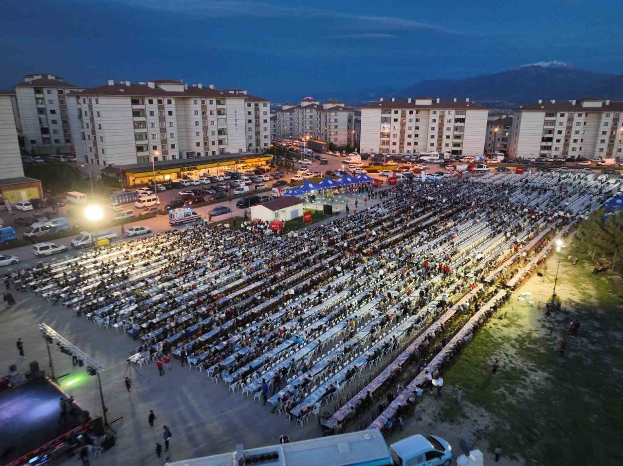 Merkezefendi’nin son iftar sofrası kuruldu