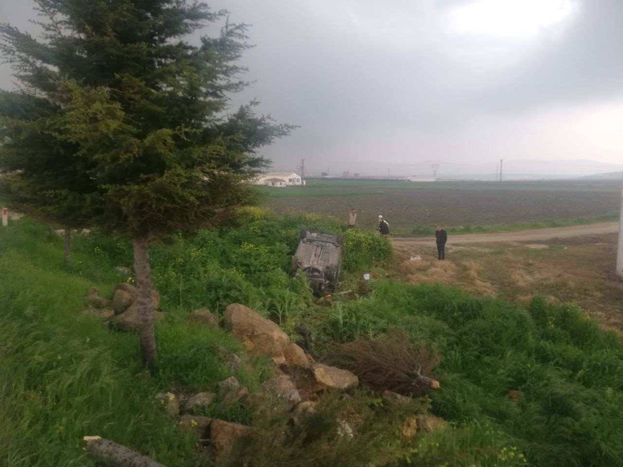 Susurluk-Bandırma otoyolunda trafik kazasında 3 kişi yaralandı